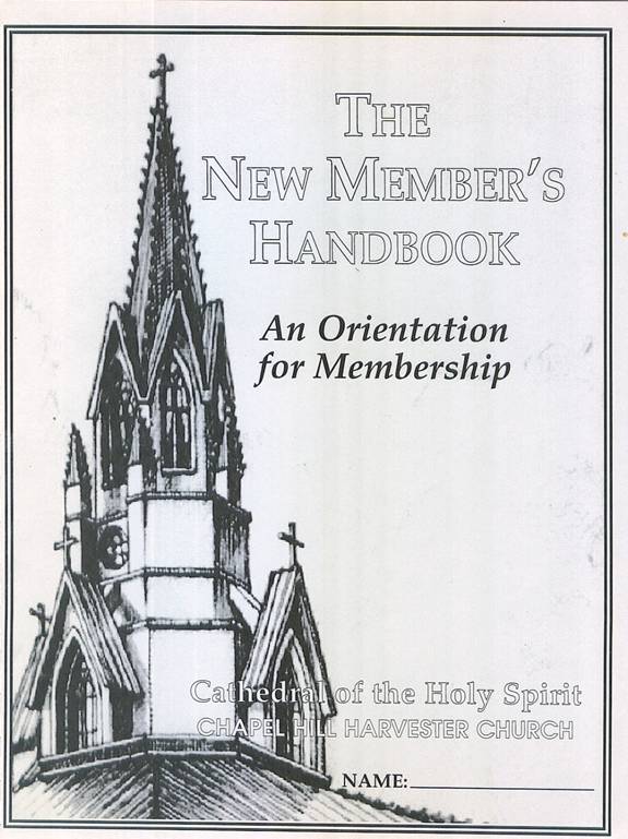 New Member's Handbook 1996 Cover